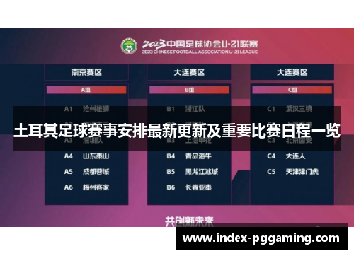 土耳其足球赛事安排最新更新及重要比赛日程一览